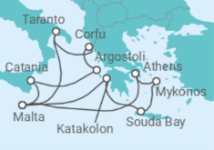 Greece, Malta, Italy Cruise itinerary  - PO Cruises