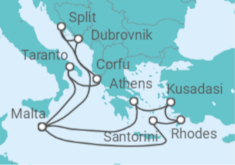 Croatia, Greece, Italy, Malta, Turkey Cruise itinerary  - PO Cruises