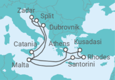 Greece, Turkey, Malta, Croatia, Italy Cruise itinerary  - PO Cruises