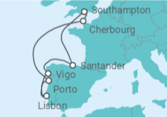 Spain, Portugal, France Cruise itinerary  - PO Cruises