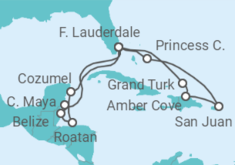 Mexico, Honduras, Belize, US, Puerto Rico, The Bahamas Cruise itinerary  - Princess Cruises