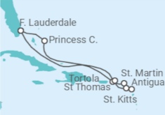 Southern Caribbean with Tortola Cruise itinerary  - Princess Cruises