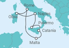 Malta, Italy Cruise itinerary  - AIDA