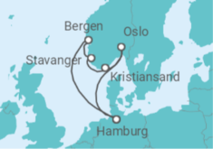 Norway Cruise itinerary  - AIDA
