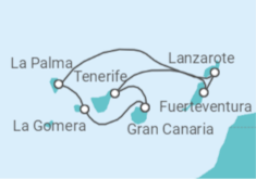 Canary Islands Cruise itinerary  - AIDA