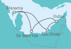 United Arab Emirates Cruise itinerary  - AIDA