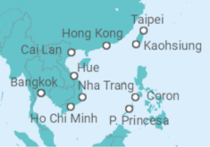 Thailand, Vietnam, Taiwan, China Cruise itinerary  - AIDA