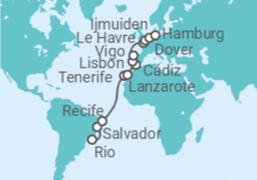 Rio de Janeiro to Hamburg Cruise itinerary  - Costa Cruises
