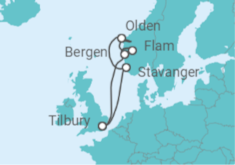 Summertime Fjordland Cruise itinerary  - Ambassador Cruise Line