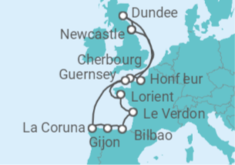 Hidden Gems of France & Spain Cruise itinerary  - Ambassador Cruise Line