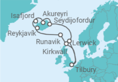 Icelands Land of Ice & Fire Cruise itinerary  - Ambassador Cruise Line