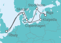 Nordic City Escapes Cruise itinerary  - Ambassador Cruise Line