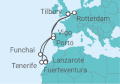 Christmas & New Year Canary Islands & Madeira Cruise itinerary  - Ambassador Cruise Line