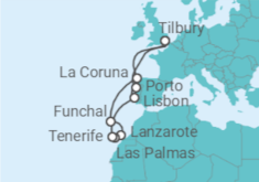 Spain, Portugal & Canaries Winter Sun Cruise itinerary  - Ambassador Cruise Line