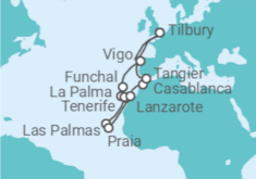 Canaries, Cape Verde & Morocco Cruise itinerary  - Ambassador Cruise Line