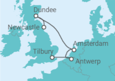 Amsterdam & Antwerp City Break Cruise itinerary  - Ambassador Cruise Line