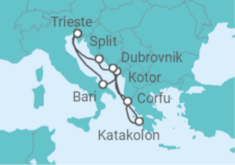 Italy, Montenegro, Greece, Croatia Cruise itinerary  - Costa Cruises