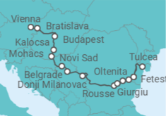 From the Blue Danube to the Black Sea (port-to-port cruise) Cruise itinerary  - CroisiEurope