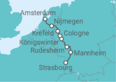 New year in Holland and the romantic Rhine (port-to-port cruise) Cruise itinerary  - CroisiEurope