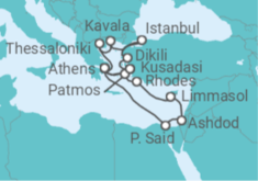 Greece, Turkey, Israel, Cyprus Cruise itinerary  - Celestyal Cruises