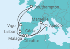 Spain, France, Gibraltar, Portugal Cruise itinerary  - Princess Cruises
