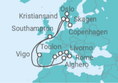 Spain, France, Italy, United Kingdom, Norway, Denmark Cruise itinerary  - Princess Cruises