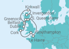 British Isles +Hotel in Southampton +Flights Cruise itinerary  - Princess Cruises