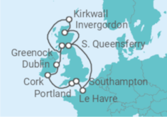 United Kingdom, France Cruise itinerary  - Princess Cruises