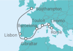 Italy, France, Spain, Gibraltar, Portugal Cruise itinerary  - Princess Cruises
