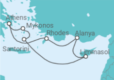 Greek Islands, Turkey & Cyprus Cruise itinerary  - Holland America Line