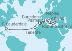 Civitavecchia (Rome) to Fort Lauderdale (Florida) Cruise itinerary  - Princess Cruises