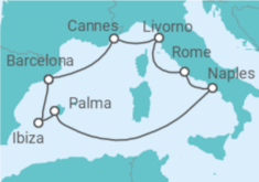 Spain, Italy, France Cruise itinerary  - Norwegian Cruise Line