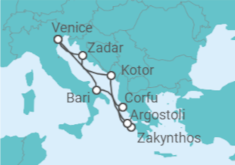 Adriatic & Aegean +Hotel in Venice +Flights Cruise itinerary  - Costa Cruises
