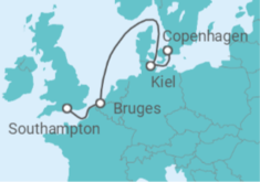 Southampton to Copenhagen Cruise itinerary  - MSC Cruises