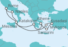 Greece And Italy Cruise itinerary  - Carnival Cruise Line