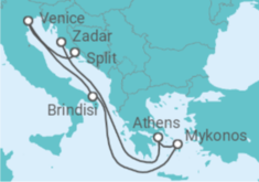 Italy, Greece All Incl. Cruise itinerary  - MSC Cruises
