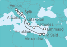 Italy, Greece, Cyprus, Egypt, Croatia Cruise itinerary  - MSC Cruises