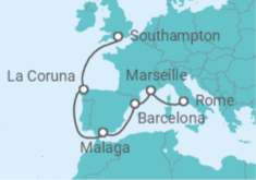 Southampton to Rome Cruise itinerary  - Royal Caribbean