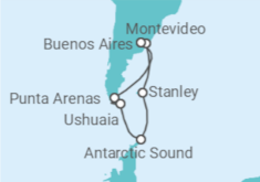 Antarctica Cruise itinerary  - Princess Cruises