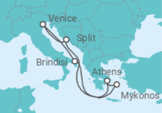 Italy, Greece, Croatia All Incl. Cruise itinerary  - MSC Cruises