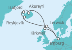 United Kingdom, Iceland Cruise itinerary  - MSC Cruises