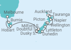 New Zealand & Tasmania Cruise itinerary  - Norwegian Cruise Line