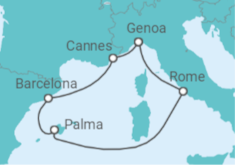 Italy, Spain, France All Incl. Cruise itinerary  - MSC Cruises