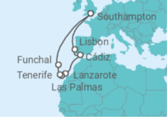 Portugal, Andalusia & Canary Islands Cruise itinerary  - PO Cruises