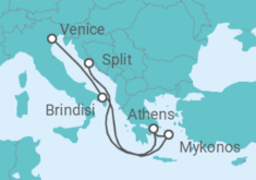 Italy, Greece Cruise itinerary  - MSC Cruises