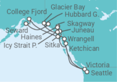 17-Day Ultimate Alaska (with Glacier Bay National Park) Cruise itinerary  - Princess Cruises