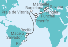 Marseille to Rio de Janeiro Cruise itinerary  - Costa Cruises