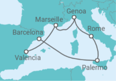France, Italy All Incl. Cruise itinerary  - MSC Cruises