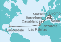 Civitavecchia (Rome) to Fort Lauderdale (Florida) Cruise itinerary  - Princess Cruises