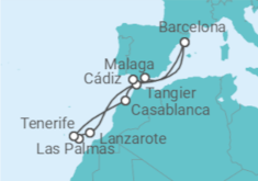 The Canaries, Andalusia & Morocco +hotel +flights Cruise itinerary  - Celebrity Cruises